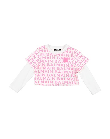 BALMAIN T-Shirt Fuchsia 100% Baumwolle, Elastan, PVC - Polyvinylchlorid