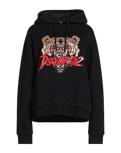 DSQUARED2 Hooded sweatshirt Black 100% Cotton