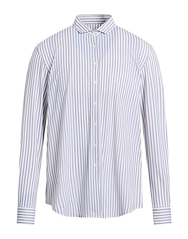 CALIBAN Striped shirt SKIN LIKE Grey 85% Polyamide, 15% Elastane