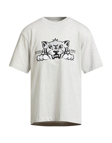 KENZO T-shirt Light grey 100% Cotton