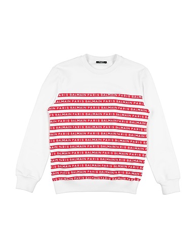 BALMAIN Sweatshirt White 100% Cotton, Elastane