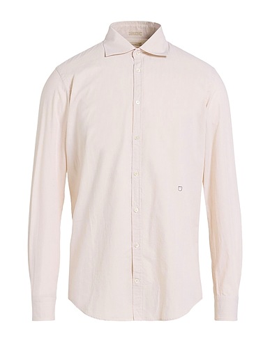 MASSIMO ALBA Striped shirt Beige 100% Cotton