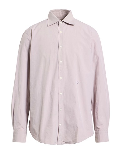 MASSIMO ALBA Solid colour shirt Taupe 100% Cotton