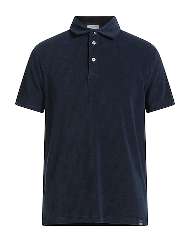 PAUL & SHARK Polo shirt Midnight blue 80% Cotton, 20% Polyester