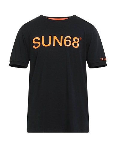 SUN 68 T-shirt Black 100% Cotton