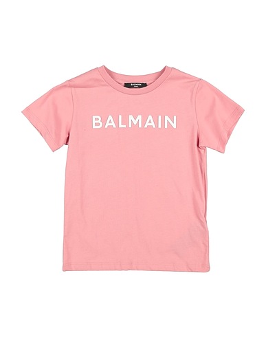 BALMAIN T-shirt Rosa antico 100% Cotone