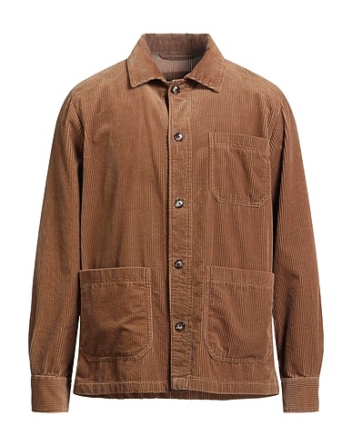 WINDSOR. Einfarbiges Hemd Hellbraun 65% Polyester, 35% Baumwolle