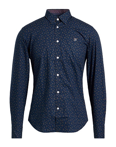 HARMONT & BLAINE Camicia fantasia Blu notte 100% Cotone