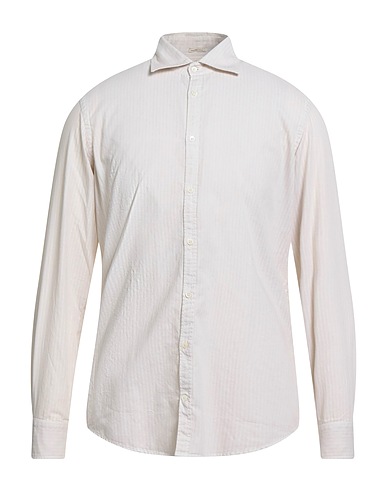 MASSIMO ALBA Striped shirt Beige 100% Cotton