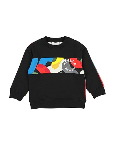STELLA McCARTNEY KIDS Felpa Nero 80% Cotone, 20% Poliestere, Elastan