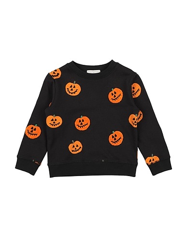 STELLA McCARTNEY KIDS Felpa Nero 100% Cotone
