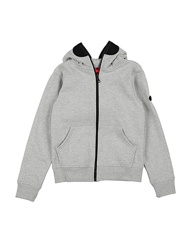 AI RIDERS Hooded track jacket  Light grey 100% Cotton