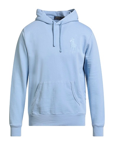 POLO RALPH LAUREN Hooded track jacket  Light blue 100% Cotton
