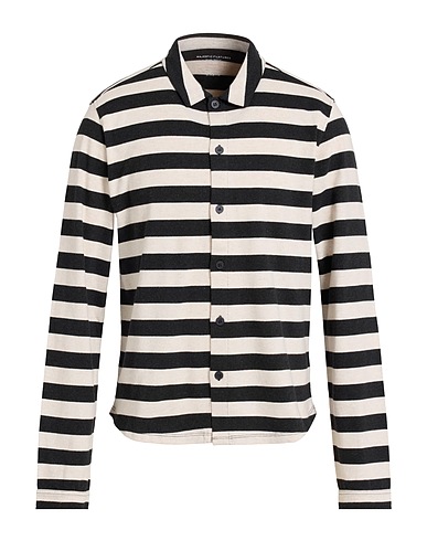 MAJESTIC FILATURES Striped shirt Black 100% Organic cotton