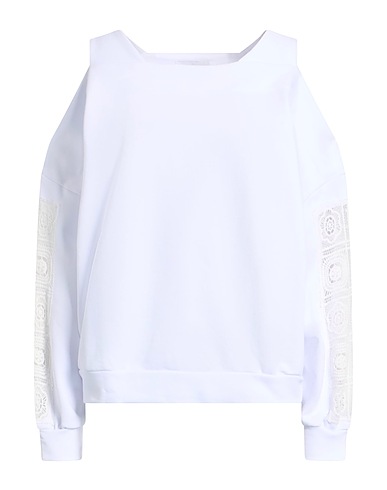 GAëLLE Paris Sweatshirt White 90% Cotton, 10% Polyester