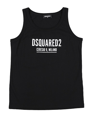 DSQUARED2 Tank top Black 100% Cotton