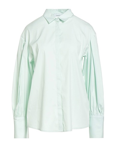 FABIANA FILIPPI Solid colour shirts & blouses Sage green 78% Cotton, 18% Polyamide, 4% Elastane