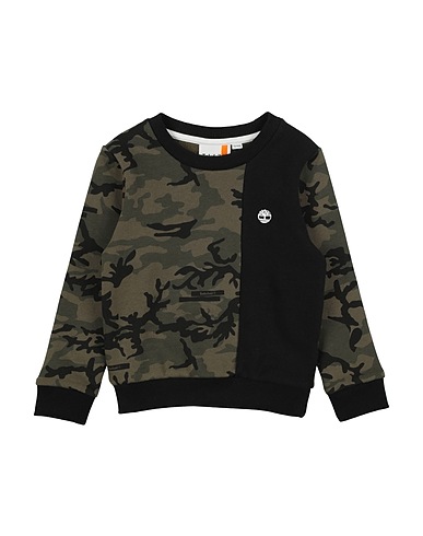 TIMBERLAND Sweatshirt Military green 80% Cotton, 20% Polyester