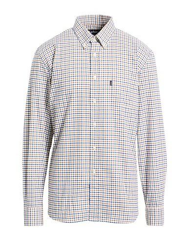BARBOUR Checked shirt White 100% Cotton