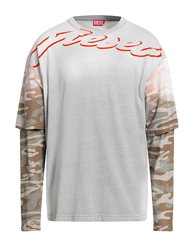 DIESEL T-shirt Grey 100% Cotton