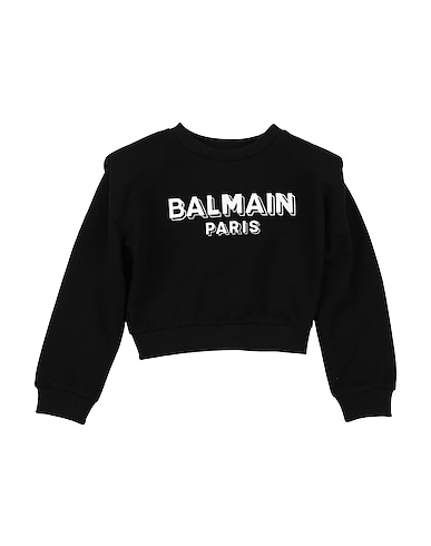 BALMAIN Φούτερ Μαύρο 100% Βαμβάκι