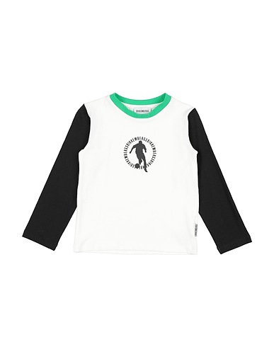 BIKKEMBERGS T-shirt Blanc 95% Coton, 5% Élasthanne