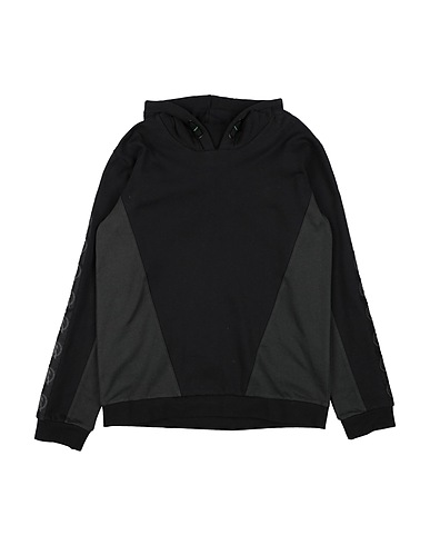 BIKKEMBERGS Hooded track jacket  Black 100% Cotton