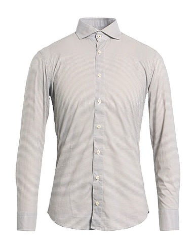 BASTONCINO Patterned shirt Brown 100% Cotton