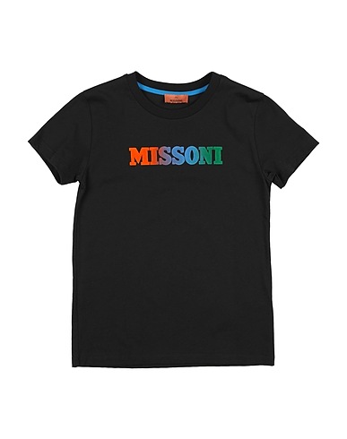 MISSONI KIDS T-shirt Black 100% Cotton
