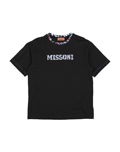 MISSONI KIDS T-Shirt Schwarz 100% Baumwolle
