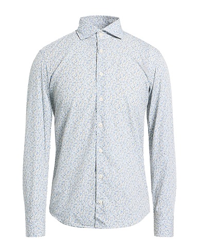 BASTONCINO Patterned shirt Blue 100% Cotton