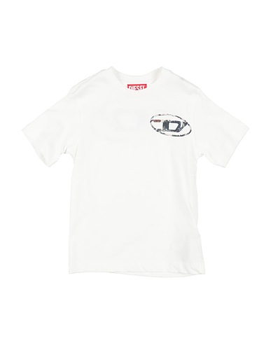 DIESEL T-shirt Bianco 100% Cotone