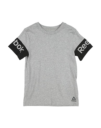 REEBOK T-shirt Light grey 100% Cotton