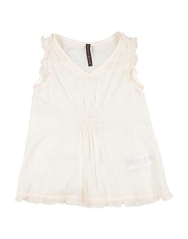MANILA GRACE Top Ivory 97% Cotton, 3% Elastane