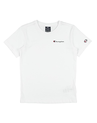CHAMPION T-shirt Bianco 100% Cotone