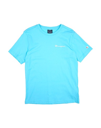 CHAMPION T-shirt Sky blue 100% Cotton