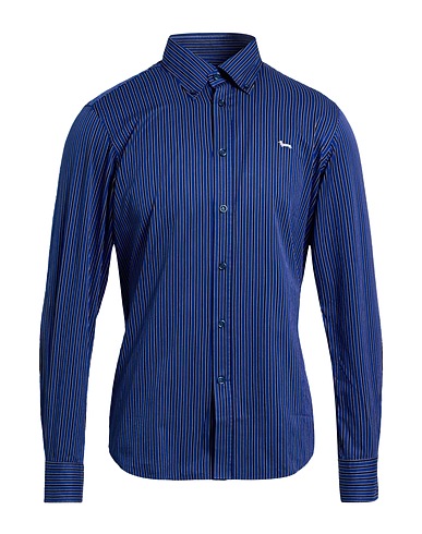 HARMONT & BLAINE 스트라이프 셔츠 블루 100% 코튼