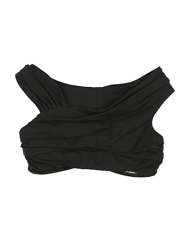 DSQUARED2 Top Nero 90% Cotone, 10% Elastan