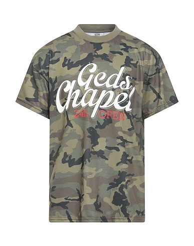 GCDS T-shirt Military green 100% Cotton