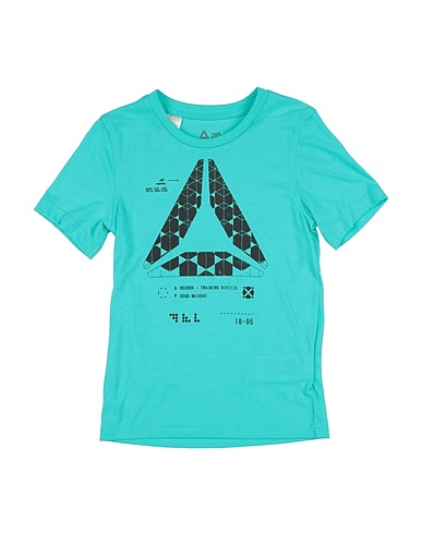 REEBOK T-shirt Turchese 65% Poliestere, 35% Viscosa