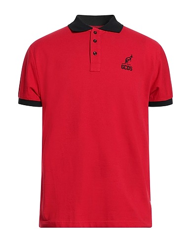 GCDS Polo shirt Red 100% Cotton