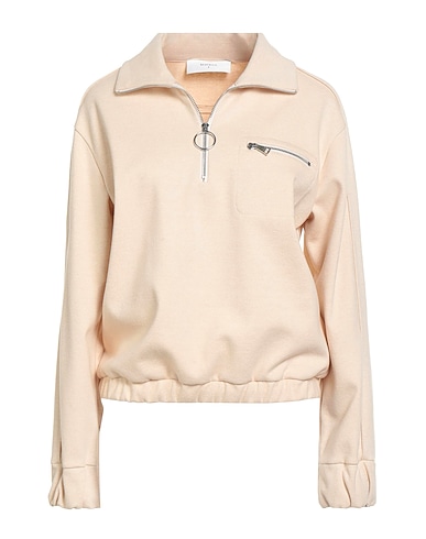 BEATRICE .B Sweatshirt Ivory 59% Polyester, 40% Cotton, 1% Elastane