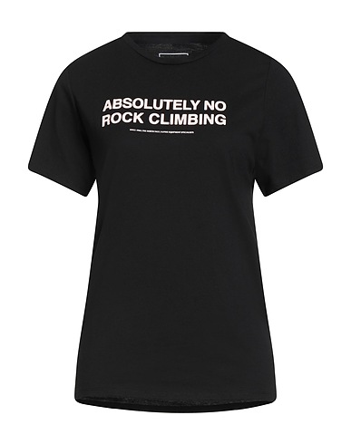 THE NORTH FACE T-shirt Black 50% Cotton, 50% Polyester