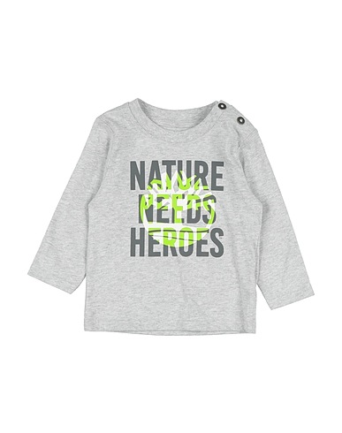 TIMBERLAND T-shirt Light grey 100% Cotton, Elastane