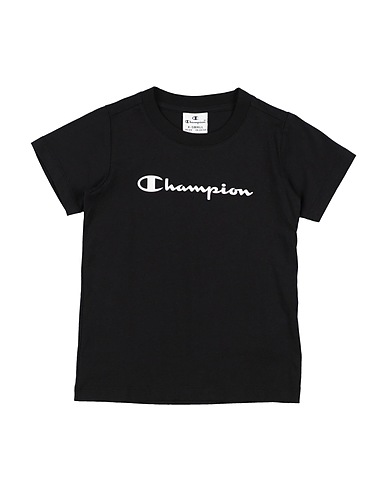 CHAMPION T-shirt Black 100% Cotton