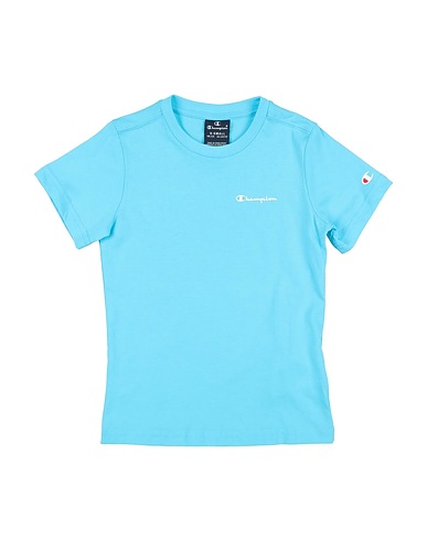 CHAMPION T-shirt Sky blue 100% Cotton