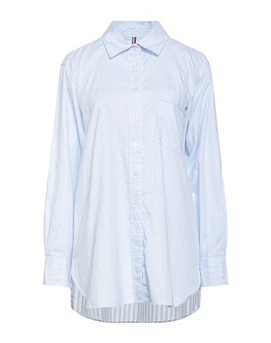 TOMMY HILFIGER Striped shirt Sky blue 100% Cotton