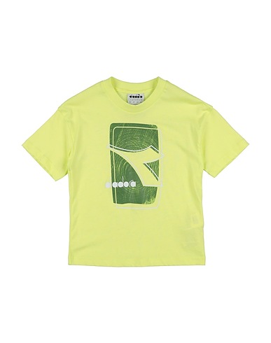 DIADORA T-shirt Giallo 100% Cotone organico