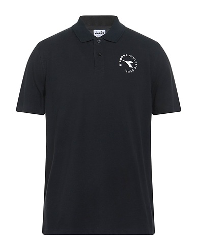 DIADORA Polo shirt Black 100% Cotton