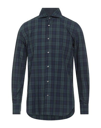 BRIAN DALES Kariertes Hemd Aquamarin 100% Baumwolle